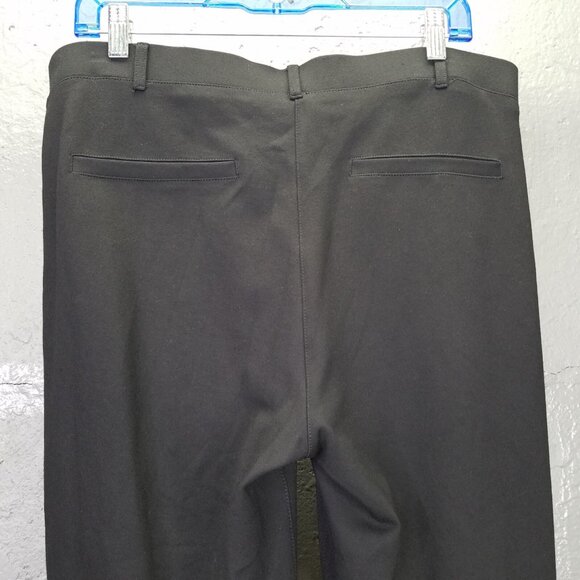 Betabrand Classic Dress Pant Yoga Petite 1X XL Bootcut Black Pull On Faux Pocket - Picture 8 of 15
